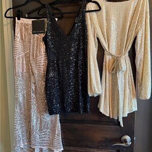 sparkle dresses and skirt